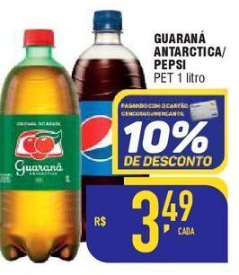 Mercantil Rodrigues Guaraná antarctica/ pepsi pet 1 litro oferta