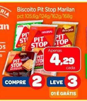 Nordestão Biscoito pit stop marilan oferta
