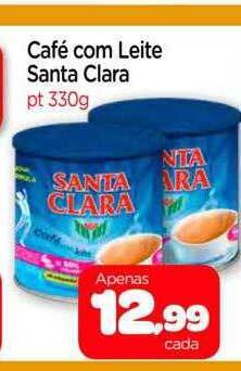 Nordestão Café com leite santa clara oferta