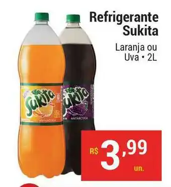 Stok Center Refrigerante Sukita Laranja Ou Uva 2L oferta