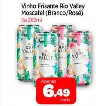 Vinho frisante rio valley moscatekl branco-rosé