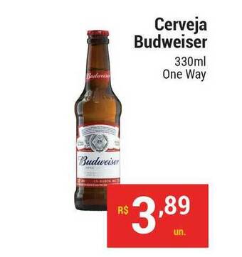 Stok Center Cerveja Budweiser One Way 330ml oferta