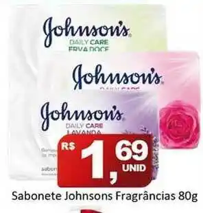 Sabonete Johnsons Fragrâncias 80g