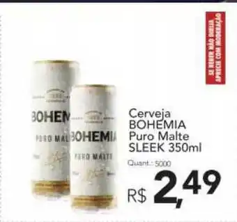 Cerveja Bohemia Puro Malte Sleek 350ml