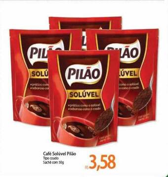 Atacadão Café Solúvel Pilão 50g oferta