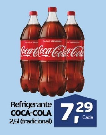 Cometa Supermercados Refrigerante Coca Cola 2.5L oferta