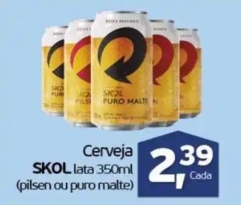 Cometa Supermercados Cerveja Skol lata 350ml oferta