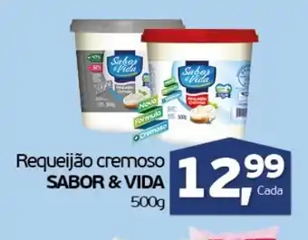 Cometa Supermercados Requeijao cremoso Sabor & Vida 500g oferta