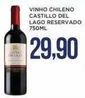 Apoio Mineiro Vinho chileno castillo del lago reservado oferta
