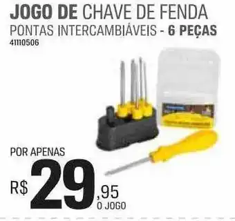 Jogo de chave de fenda