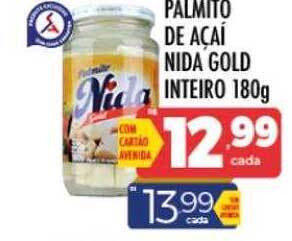 Supermercados Avenida Palmito de açai nida gold inteiro oferta