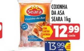 Supermercados Avenida Coxinha da asa seara oferta