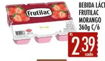 Bebida láctea frutilac morango