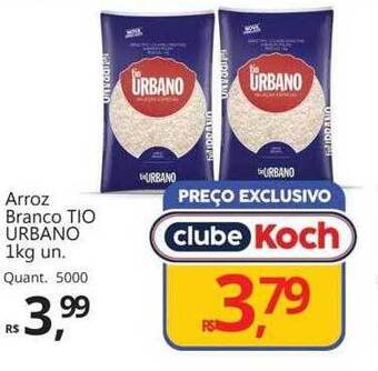 Supermercados Koch Arroz branco tio urbano oferta
