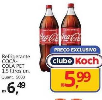 Supermercados Koch Refrigerante coca-cola oferta
