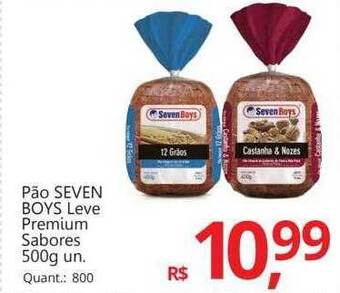 Supermercados Koch Pão seven boys leve premium sabores oferta