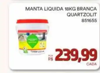 Conibase Manta liquida 18kg branca quartzolit oferta