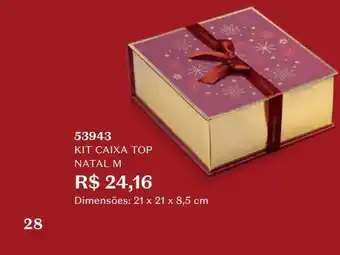 O Boticário Kit caixa top natal m oferta