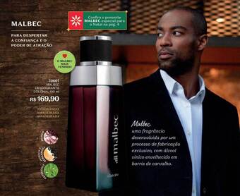 O Boticário Malbec desodorante colônia oferta
