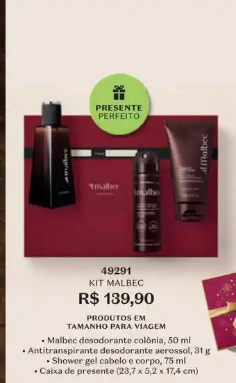 O Boticário Kit malbec 49291 oferta