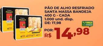 Cooper Pão de alho resfriado santa massa bandeja - cada oferta