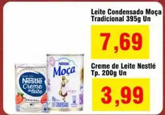 Spani Atacadista Leite condensado moça tradicional creme de leite nestlé oferta