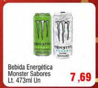 Bebida energética monster sabores