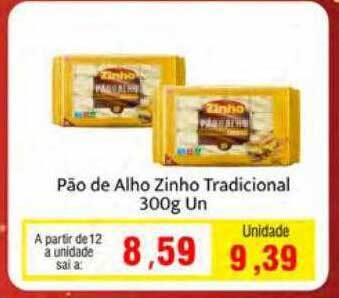 Pão de alho zinho tradicional