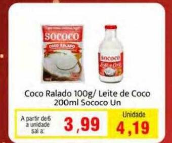 Spani Atacadista Coco ralado leite de coco sococo oferta