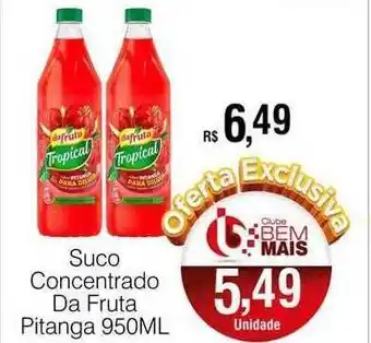 Suco concentrado da fruta pitanga