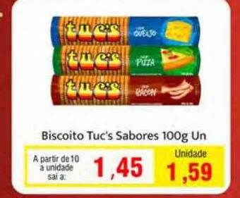 Spani Atacadista Biscoito tuc's sabores oferta