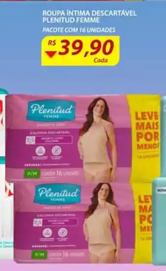 Roupa Intima Descartavel Plenitud Femme