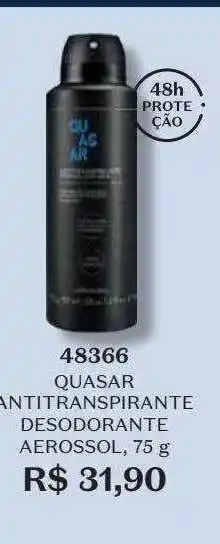 O Boticário Quasar antitranspirante desodorante aerossol 48366 oferta