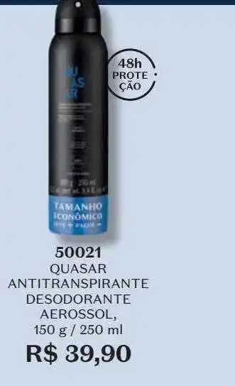 O Boticário Quasar antitranspirante desodorante aerossol 50021 oferta