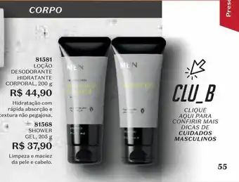 O Boticário Loção desodorante hidratante corporal 81571 shower gel 81568 oferta