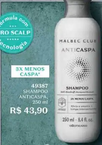 O Boticário Shampoo anticaspa 49387 oferta