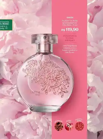 O Boticário Floratta rose desodorante colônia 48656 oferta