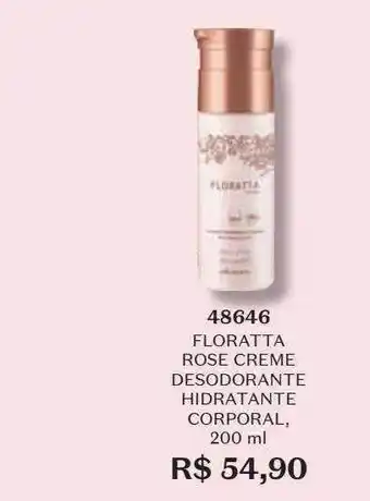 O Boticário Floratta rose creme desodorante hidratante corporal 48646 oferta