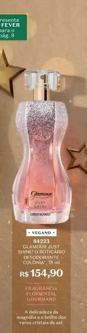 O Boticário Glamour just shine! o boticário desodorante colônia vegano 84223 oferta