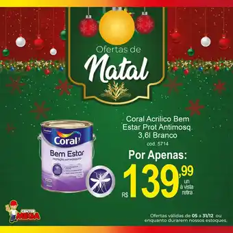 Coral Acrilico Bem Estar Prot Antimosq. 3.6L Branco