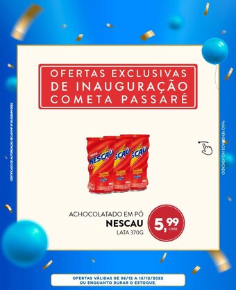 Cometa Supermercados Achocolatado em po Nescau lata 370g oferta