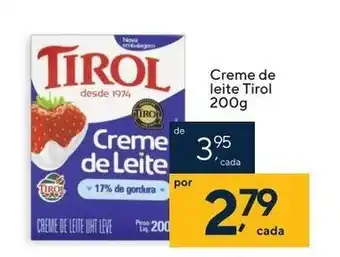 Coop Creme de Leite Tirol 200g oferta