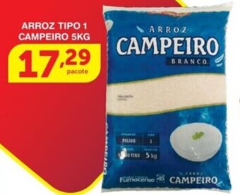 Roldão Arroz tipo 1 Campeiro 5kg oferta