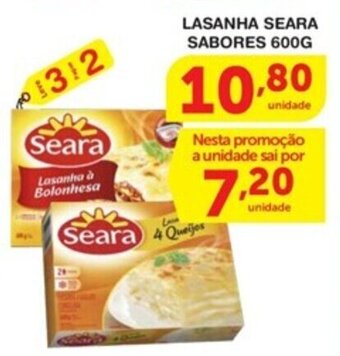 Roldão Lasanha Seara sabores 600g oferta