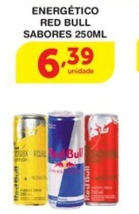 Roldão Energetico Red Bull sabores 250ml oferta