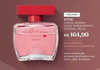 O Boticário Coffee woman lucky desodorante colônia vegano 83756 oferta