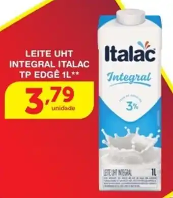 Roldão Leite UHT Integral Italac Tp Edge 1L oferta