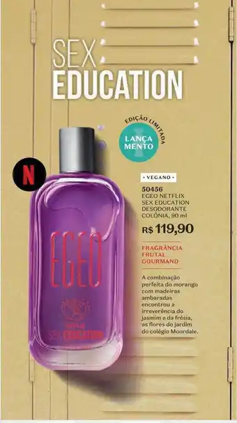 Egeo netflix sex education desodorante colônia vegano 50456