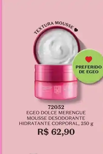 O Boticário Egeo dolce merengue mousse desodorante hidratante corporal 72052 oferta