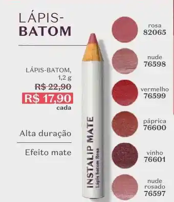 O Boticário Lápis-batom cada oferta